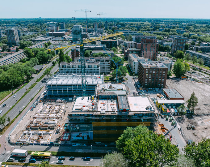 Nieuwe bouwfoto's van ROOTZ geven mooi beeld van de voortgang
